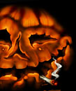 smoking pumpkin illustration for Gov't Mule