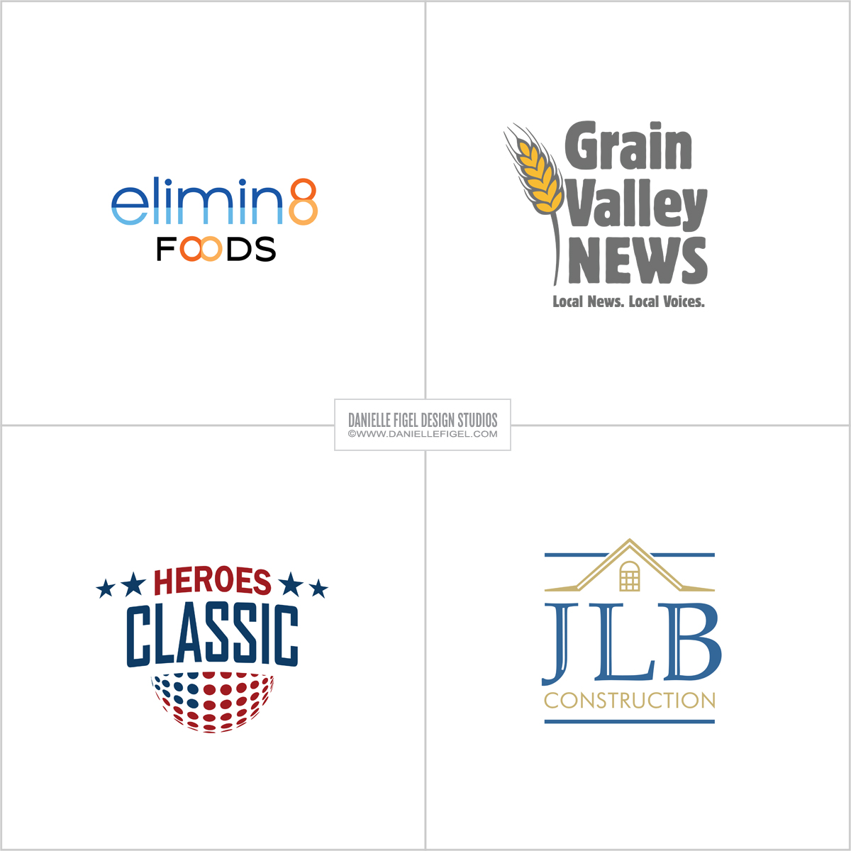 DanielleFigel Design Studios Logo Design clevere logo design farm logo design heroes logo design golf tournament logo design construction logo design builders logo design house logo design