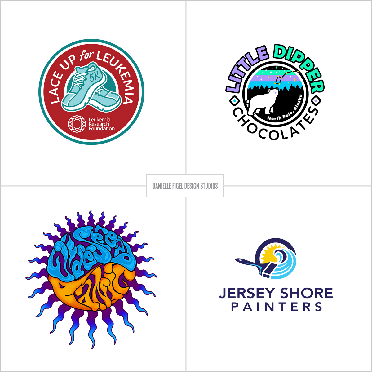 DanielleFigel Design Studios logo design jersey shore logo design hippie gypsy logo design gypsy character design surf logo design wave logo design painters logo design lace up for leukemia logo design chocolates logo design alaska logo design polat bear logo design bear logo design woman character logo design leukemia logo design