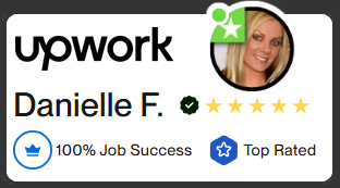 Upwork Top Rated Danielle Figel Top Rated Upwork Freelancer Best Upwork Freelancer Danielle Figel 