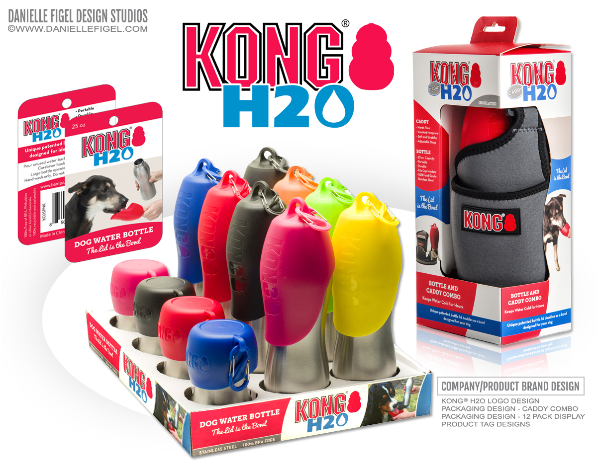brand design packaging design, KONG packaging design, dog packaging design, box design, Danielle FIgel Design Studios