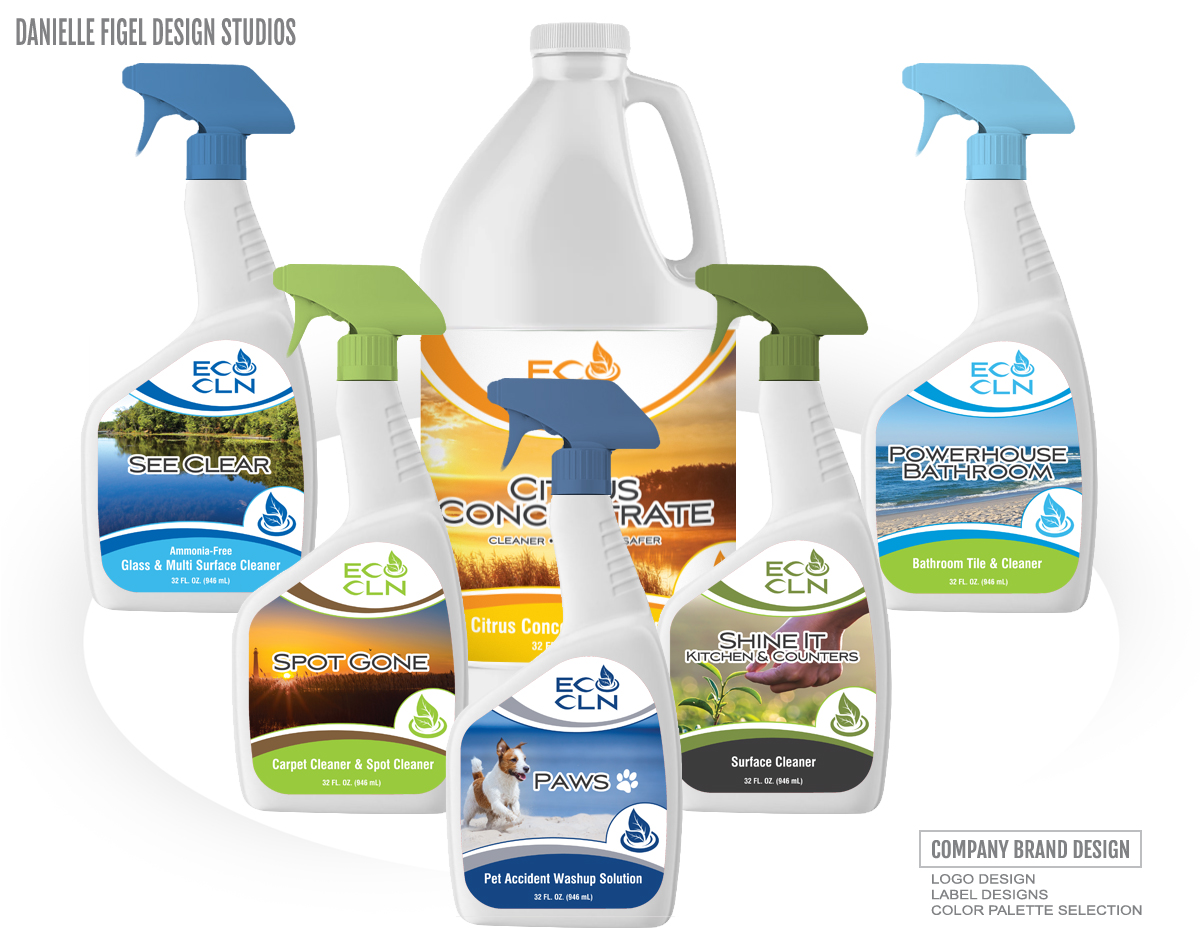 cleaming logo design cleaning product brand design cleaning company logo design cleaning product logo design cleaning product label design label design danielle figel design studios eco cleaner logo design label design carpet cleaner logo design pat cleaner logo design bathroom cleaner logo design glass cleaner logo design multi-purpose cleaner logo design label design product packaging design  cleaner cleaning products 
